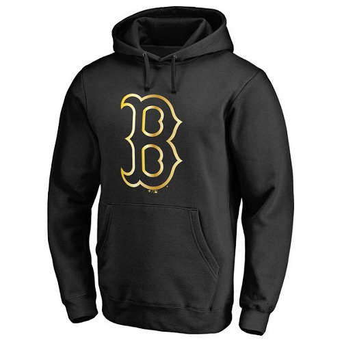 MLB Boston Red Sox Gold Collection Pullover Hoodie - Black