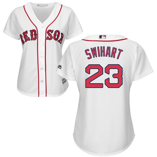 Women's Majestic Boston Red Sox #23 Blake Swihart Authentic White Home MLB Jersey