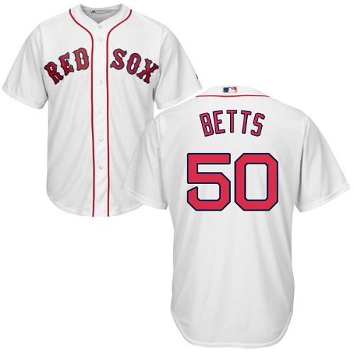 Mookie Betts Boston Red Sox Youth Cool Base White Replica Jersey 