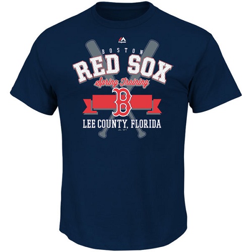 MLB Boston Red Sox Majestic 2016 Heart and Soul Spring Training T-Shirt - Navy